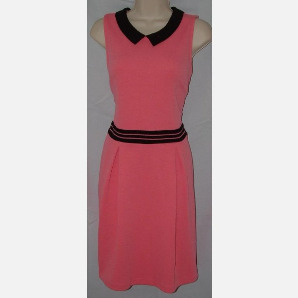 Elle Pink and Black Sleeveless Dress